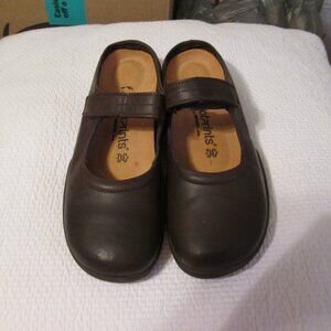 Finn Comfort Women’s Brown Mary Jane Clog Mules